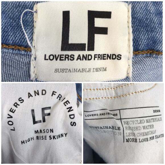 Lovers and Friends Mason High Rise Skinny Jeans in Carmelita Cropped Light Wash - Picture 12 of 14